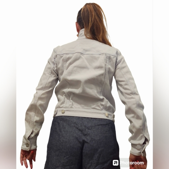 Sanctuary Denim Womens Light Blue Long Sleeve Kyle Classic Jean Jacket XS Collar - Picture 4 of 14